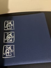 Creative Memories Blue Christmas Album 12 In Silver Gifts Trim   Old Style NEW