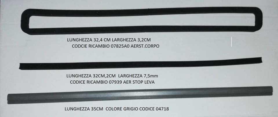 KIT GUARNIZIONI ORIGINALE 3 PEZZI PER SOTTOVUOTO MAGIC VAC PRATICA V450PK1