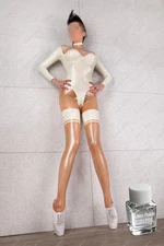 Latex polish Gummi cups Catsuit bodysuit jumpsuits rompers socks customized #523