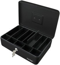 HMF Geldkassette Münzeinsatz 6 Trennwände Geldkasse Geldbox Sparkassette Kasse