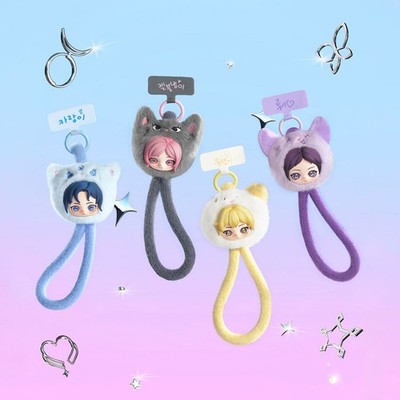 POP MART aespa Fluffy Club Series Vinyl Plush Doll Pendant Card