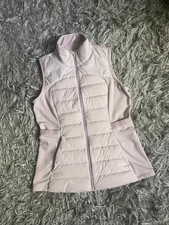 lululemon Light Pink Down For It All Puffer Vest Women s Size 10
