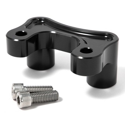 Black Handlebar Riser Adapter for Harley 2015+ Road Glide FLTR Fat Bob FXFB 107