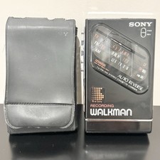 Sony WM-F203 Walkman Cassette Player Portable Radio For Parts Untested Japan