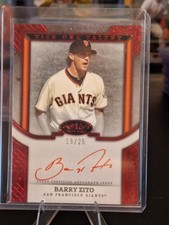 Barry Zito 2024 Topps Tier One Talents Autograph Red Foil Red Ink /25 Giants