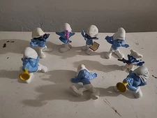 Lot Of 8 2013 Smurfs Figures Assorted Smurf Figurines Toys