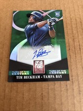 2014 Elite Century AUTO GREEN Tim Beckham RC #75 Rays Baseball Card (f5)