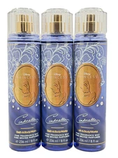 Bath & Body Works Lot of 3 Bottles Disney Princess Cinderella Fragrance Mist 8