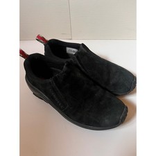 Merrell Jungle Moc Black Suede Slip On Comfort Shoes Womens