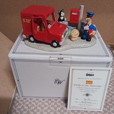 Coalport Postman Pat Figurine Ltd Edition Rare "Early In The Morning" Box & COA