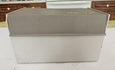 Vintage View Master Beige  Tan Storage Box Library Case for Viewers  Reels