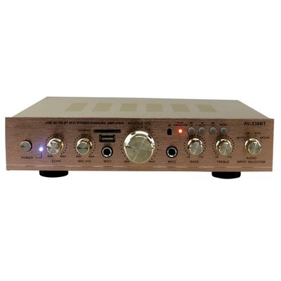 AV-338BT 300W Bluetooth5.0 Power Amplifier USB SD Card HiFi Stereo Audio Amp