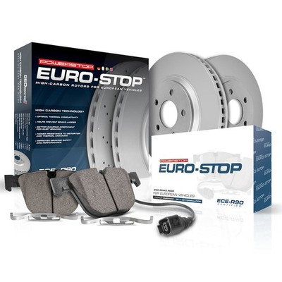 Powerstop Front 348mm Discs & Pads & Sensor Kit for 535d 535i 640i Activehybrid5