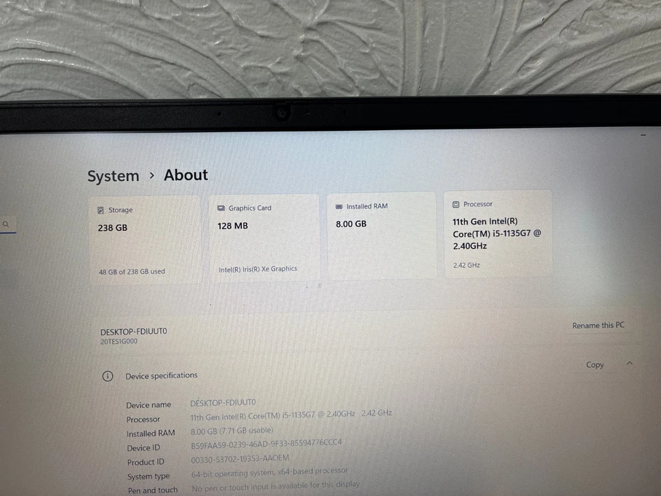 Lenovo ThinkPad E15 · i5-1135G7 · 8GB · 256GB, photo 2 of 5