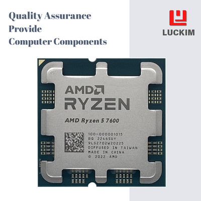 AMD Ryzen 5 7600 Processor - Socket AM5, 6 Cores, 12 Threads, 3.8 GHz, 32MB L3 C