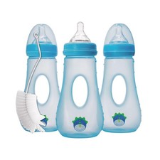 Avima Easy Grip Anti Colic Baby Bottles, BPA Free, 8 oz. Wide N... Fast USA SHIP