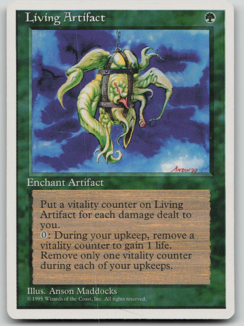Living Artifact [Fourth Edition - 259] Lightly Played Rare Magic