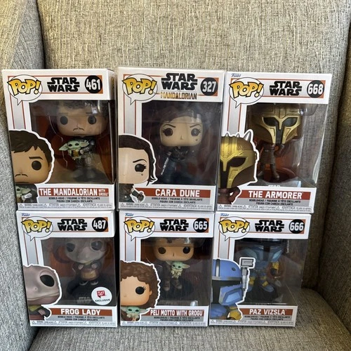 Funko Pop! Vinyl: Star Wars the Mandalorian Lot Of 6