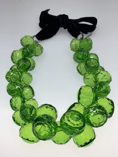 Dries Van Noten Necklace Beads Green Used
