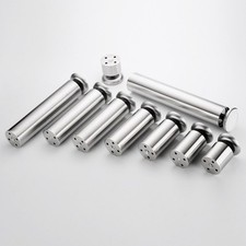 Heavy Duty Table Legs 4Pcs Adjustable 6-12cm Stainless Steel with Rubber Feet