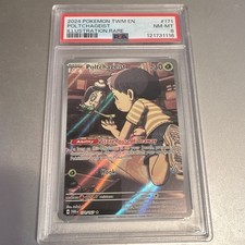 Pokemon TCG Poltchageist 171/167 SV06 Twilight Masquerade IR Holo PSA 8