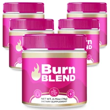 Burn Blend Powder, Official BurnBlend Advanced Formula Powder (5 Pack)