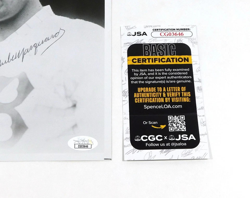 Rube Marquard Signed 8 x 10 B&W Photo Braves JSA Auto - Image 3 of 3