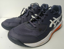 Asics Gel-Dedicate 8 Navy Blue white Tennis Court Pickleball Shoes Mens Size 10
