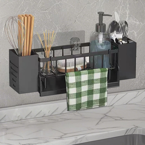 SpüLbecken Organizer Kitchen Schwammhalter HäNgend - SpüLe Organizer Mit SpüLtuc-image