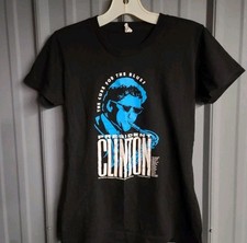 Vintage Bill Clinton for President Cure the Blues Saxophone Tee Shirt LARGE