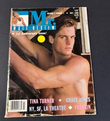 VINTAGE MR MALE REVIEW MAGAZINE JULY 1985 GAY INTEREST