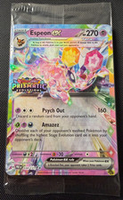 Pokémon TCG Espeon ex Prismatic Evolutions Stamp 034/131 Surprise Box Promo