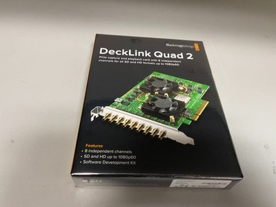 NEW Blackmagic Design DeckLink Quad 2 8-Channel 3G-SDI Capture & Playback Card