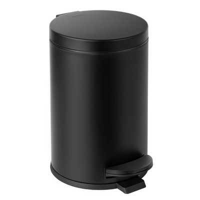 Cesun 1.2 Gallons Small Black Trash Can, Bathroom Garbage Can with Lid and Foot