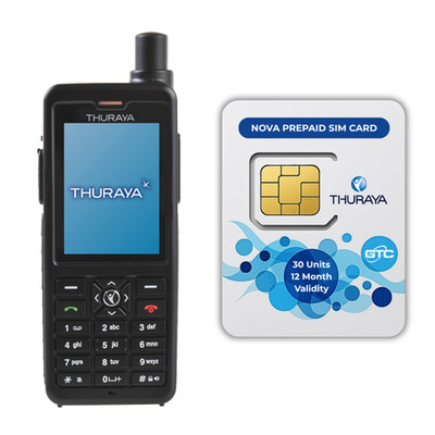Thuraya XT-PRO Satellitentelefon mit NOVA 30 Stück / 35 Minuten SIM-Karte