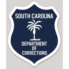 3 Inch Non-Reflective South Carolina Department Of Corrections Vinyl Sticker
