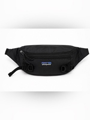 Patagonia Waist Pack Fanny Unisex OS Black Hip Belt Bag Multiple Zipper Pockets