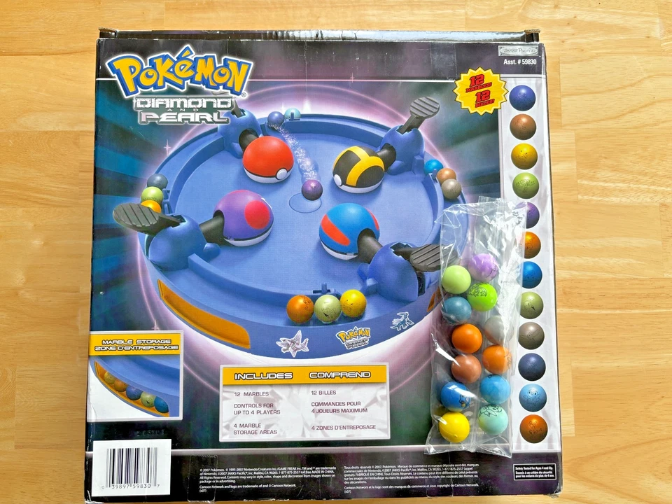 Pokemon Diamante y Perla Mármol Juego de Captura con 12 Canicas - Jakks Pacific 2007 Foto 2 de 4