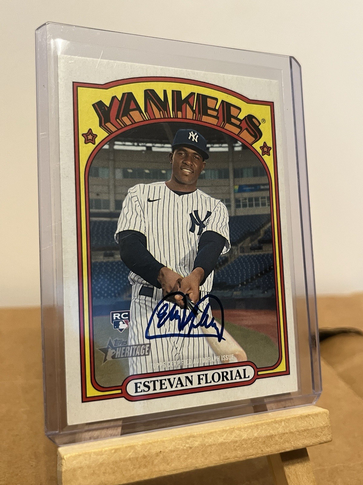 2021 Topps Heritage High Number - Real One Autographs Estevan Florial Rookie NY