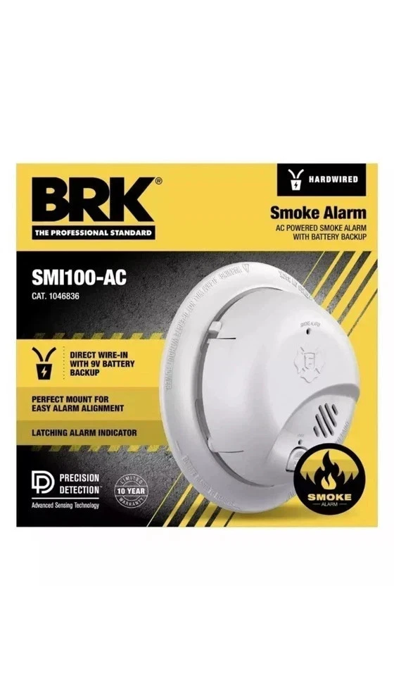 Alarma de humo First Alert 9120B6CP/SMI100-AC - Paquete de 6 Foto 2 de 4