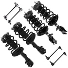 Front Rear Struts Sway Bars For 2008-2011 Toyota Highlander FWD w/Coil Springs