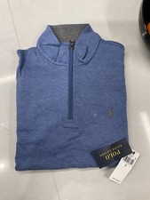 Polo Ralph Lauren quarter zip sweater Small Blue