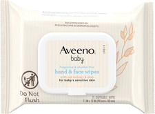 Fragrance-Free Hand  Face Wipes with Oat Extract  Aloe, Cleansing  Moisturizi