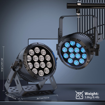 250W Waterproof LED Par Light 4in1 RGBW DMX512 Outdoor Stage Light Party Bar