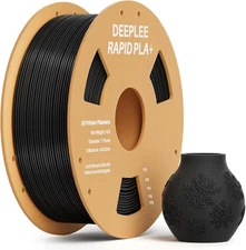 Rapid PLA+ 1.75mm 1KG Black High Speed 3D Printer Filament Accurate +/-0.02mm