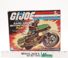 RAM Rapid Fire Motorcycle 100% Complete GI Joe 1982 Hasbro Action Figure Vehicle