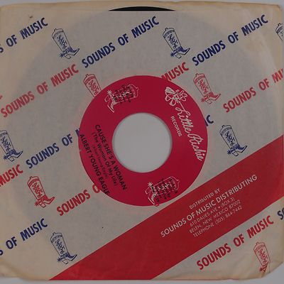 ALBERT YOUNG EAGLE: Before My Time RARE  76 Country 45 NM Little Richie