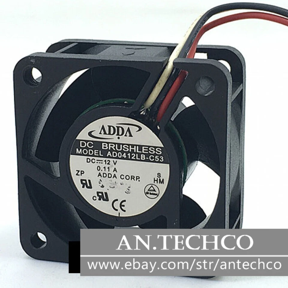 For ADDA AD0412LB-C53 12V 0.11A 4CM 4020 3 wire cooling fan - Image 2 of 3
