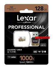 Lexar 128GB 1000x 150MB/s Micro SD SDXC Class10 UHS-II U3 USB3.0 Reader GoPro
