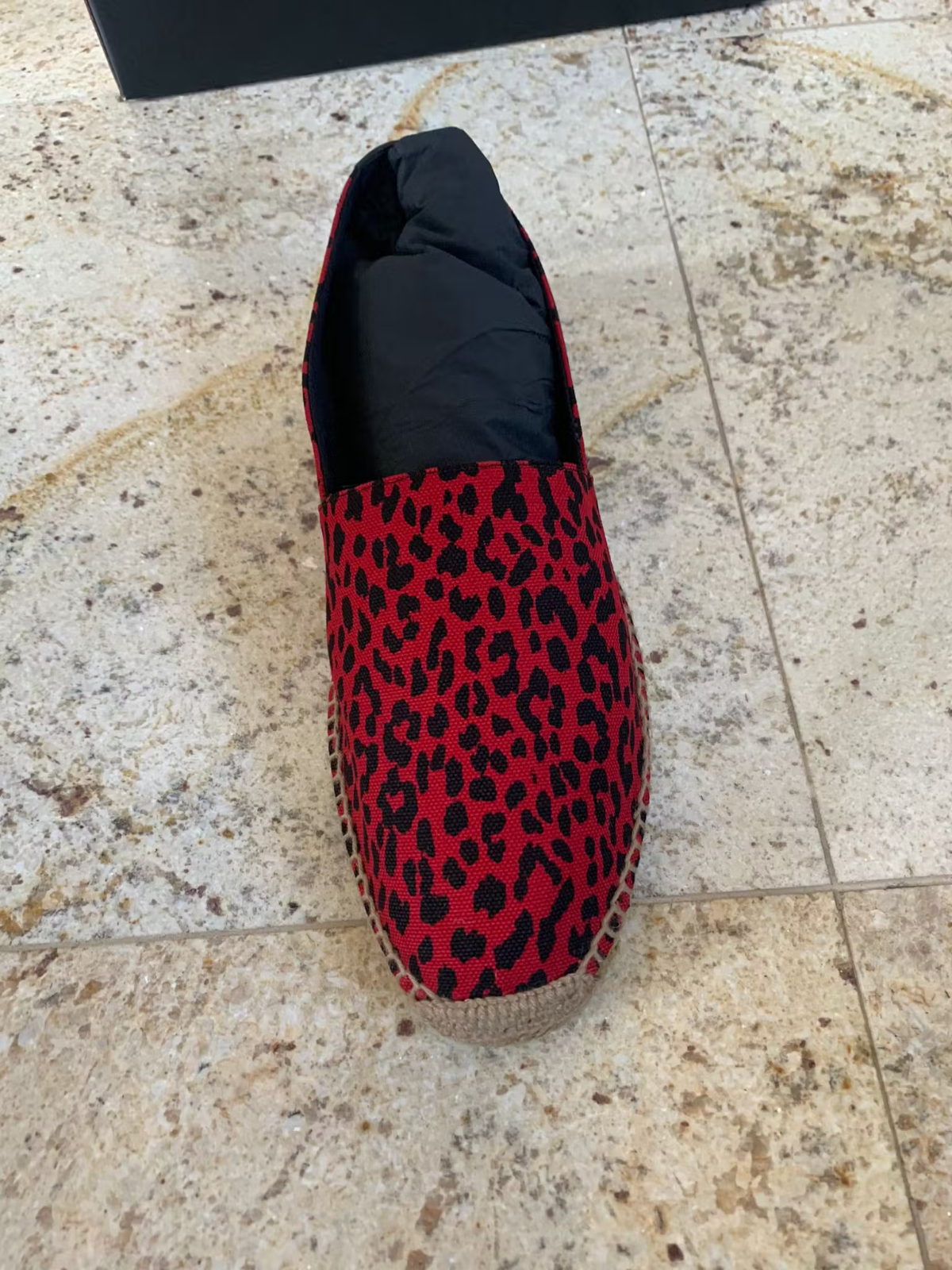 Saint Laurent Paris Espadrillas in rosso nuove con etichette 41